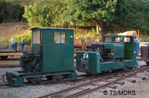 Preserved 4wDM locos at Stonehenge