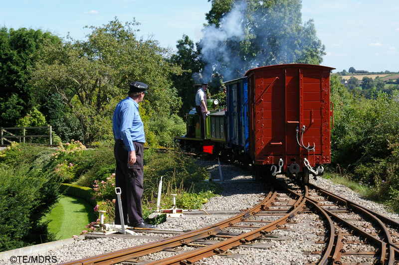 Adrian Shooter supervises the shunting