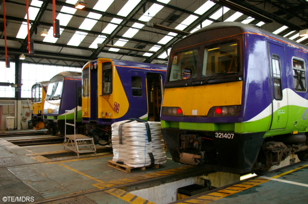 Line up of units in the depot