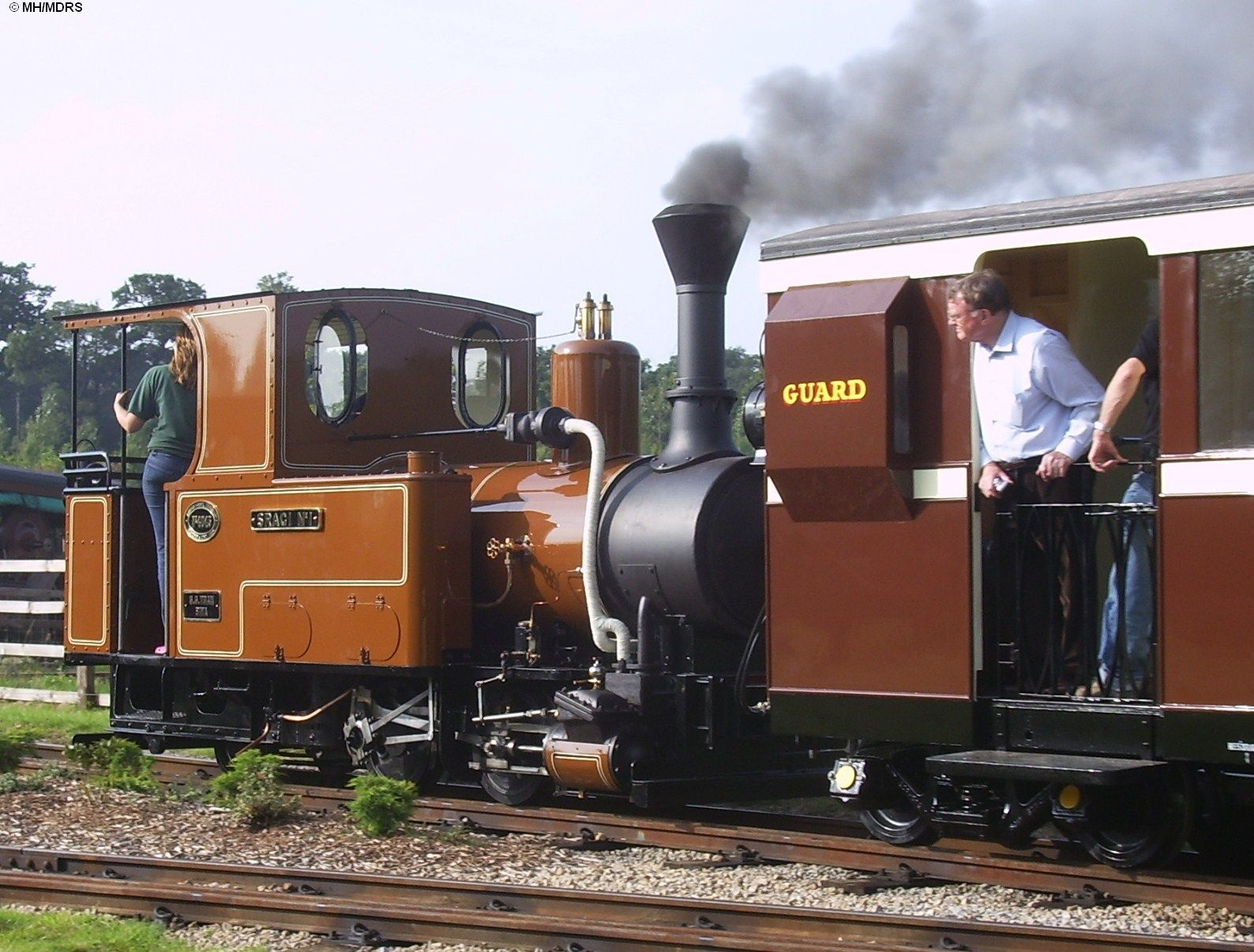 Sragi No. 1 on Passenger Train