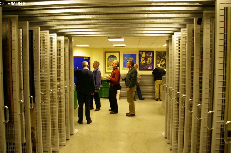 MDRS members in artwork store