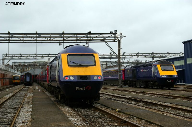 43034 and 43169 outside in carriage shed