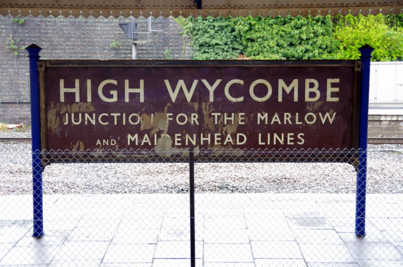 Taken on 29 April 2012, the information for passengers at High Wycombe is 42 years out of date... (photo by Tim Edmonds)