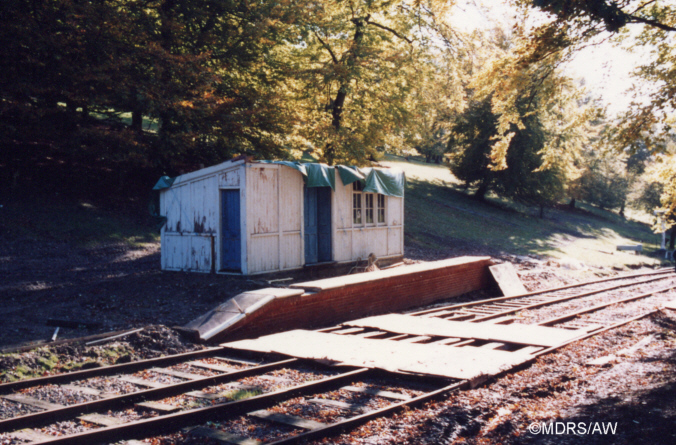 Bourne End platform shelter at Bourne Again Junction