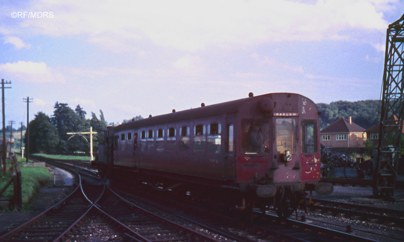 Auto train arriving at Marlow