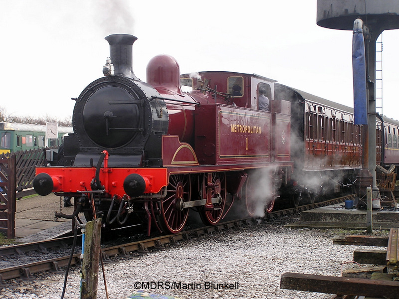 Metropolitan Railway 1 and vintage stock at Quainton Road (photo by Martin Blunkell).