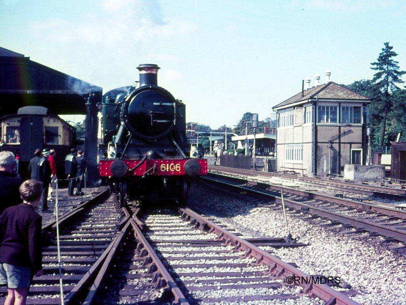 6106 passing Taplow signal box (Ron North)