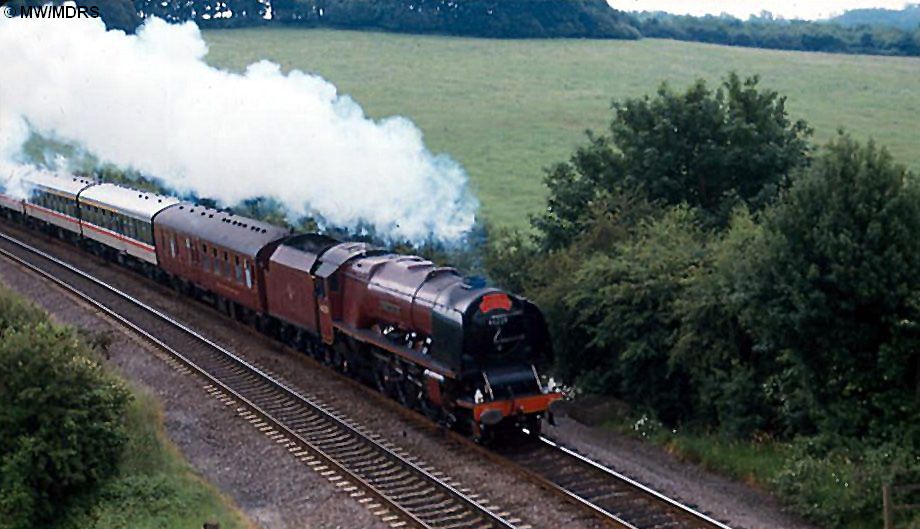 46229 passing Whitehouse Farm Tunnel 30 June 1985 (Mike Walker)